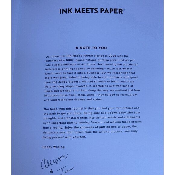 Ink Meets Paper Affirmation Journal You Matter Dream it Do it Hardcover Notebook - Picture 4 of 9